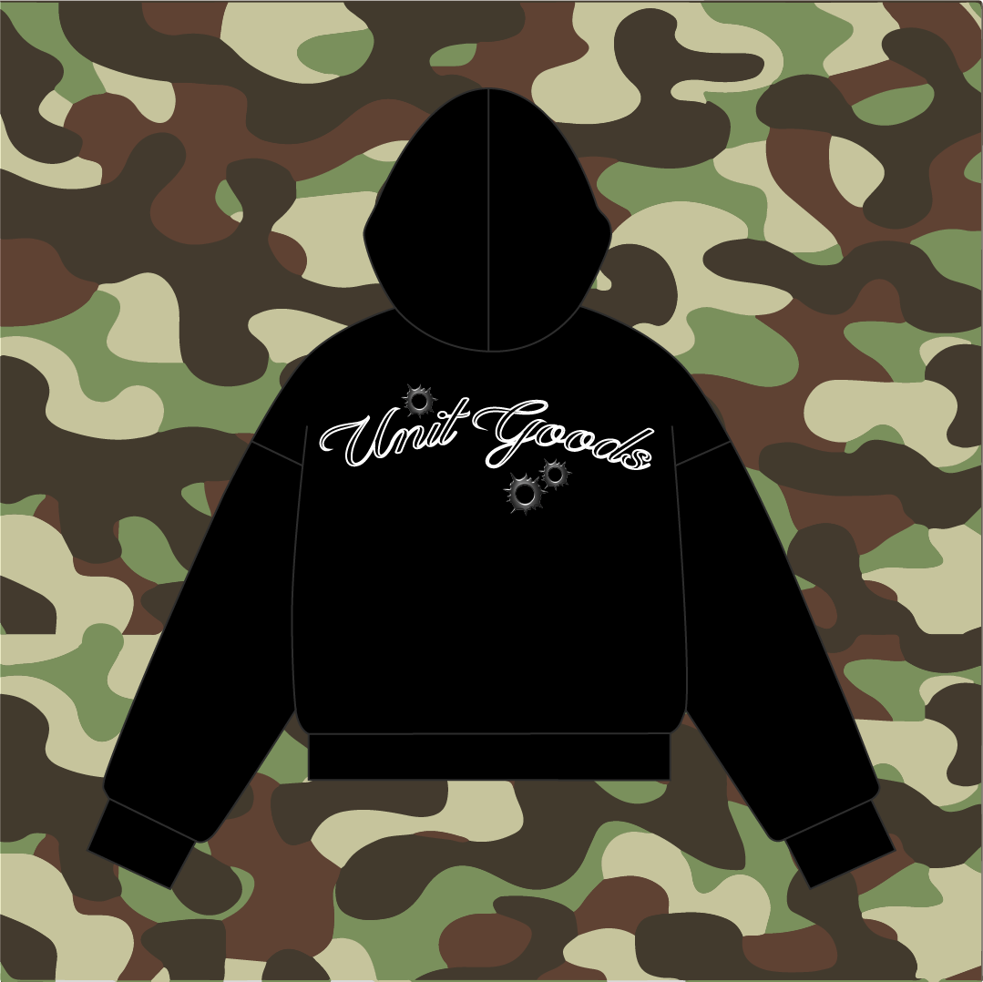 MILITARY ZIP-UP BLACK
