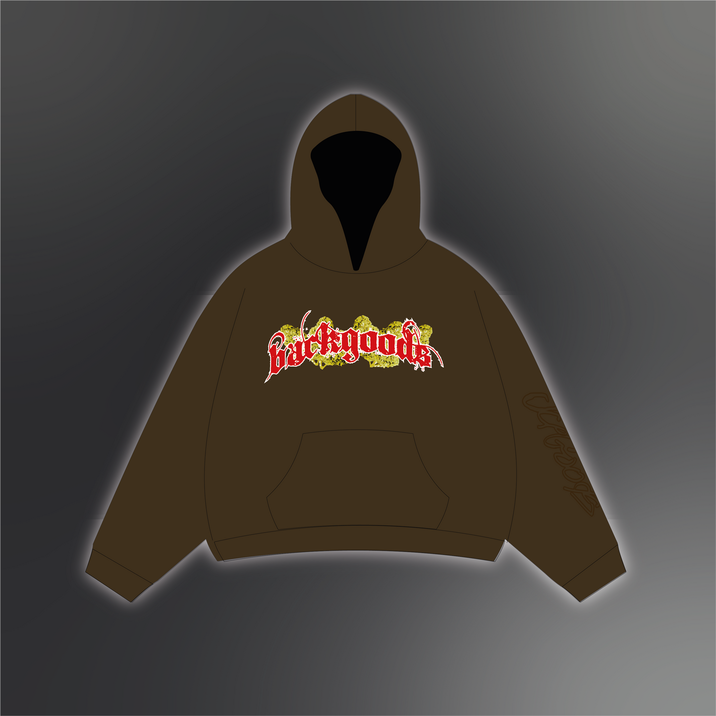 HOODIE BACK GOODS BROWN