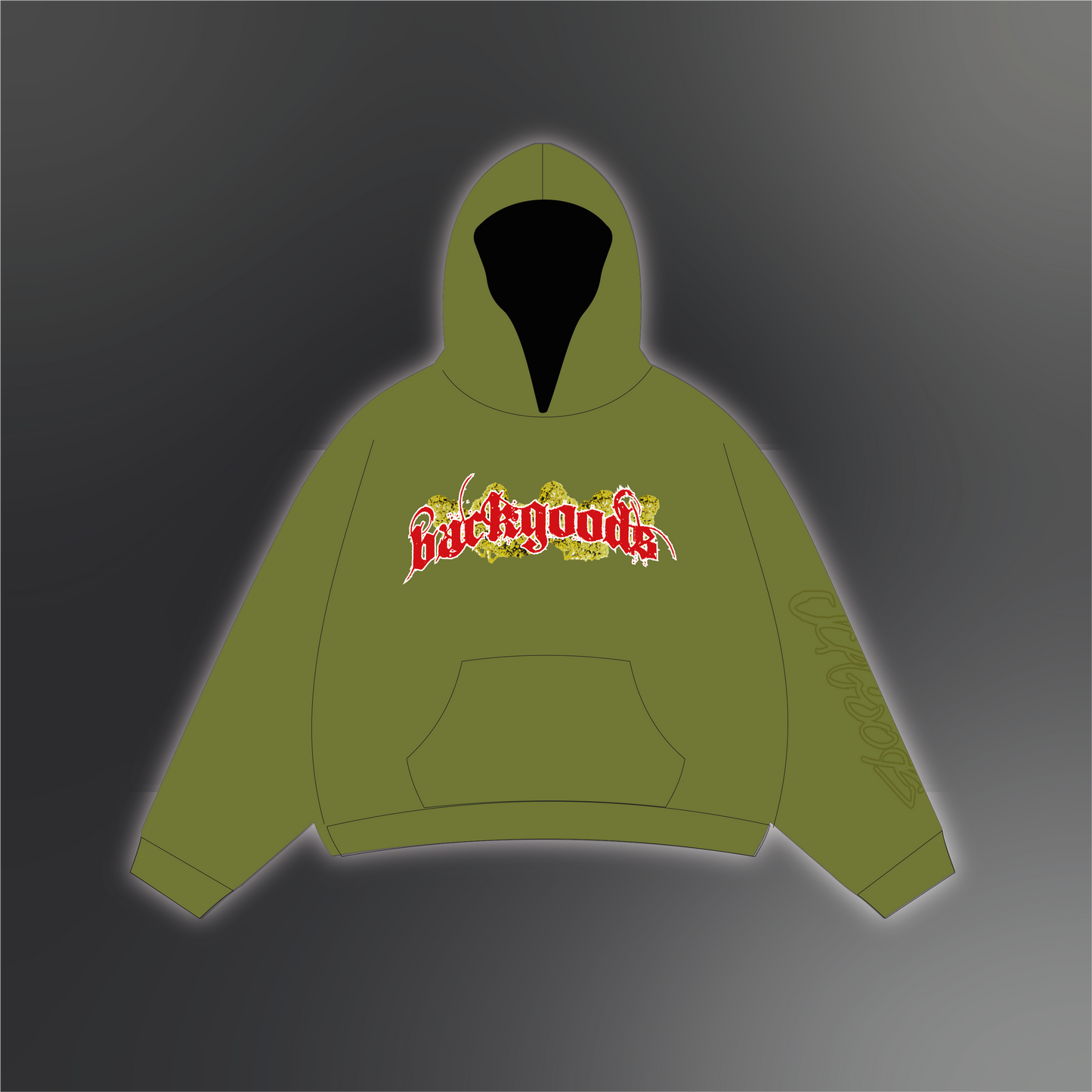 HOODIE BACK GOODS GREEN