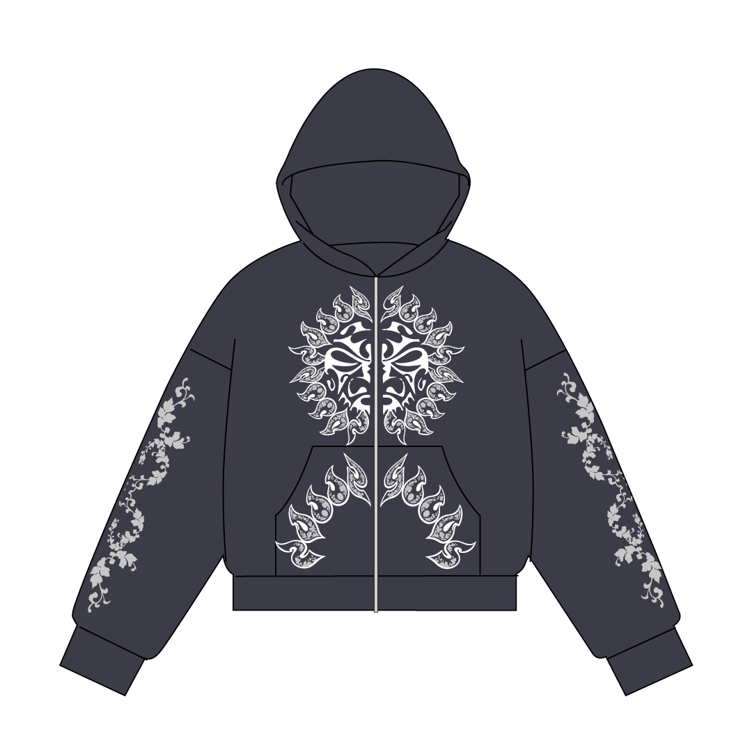 ZIP WAFFLE GREY