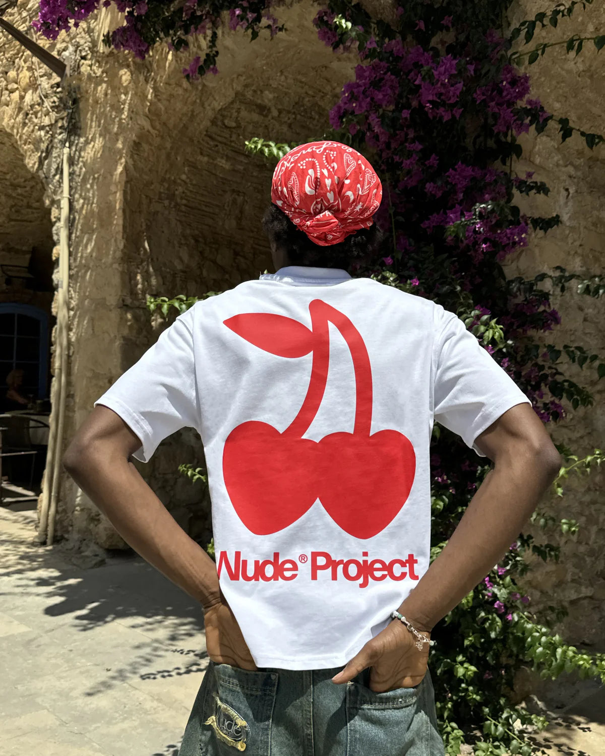 Camiseta Cherry Logo Blanca