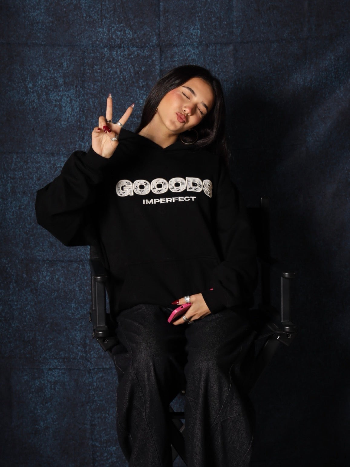 GOODS IMPERFECT HOODIE - BLACK