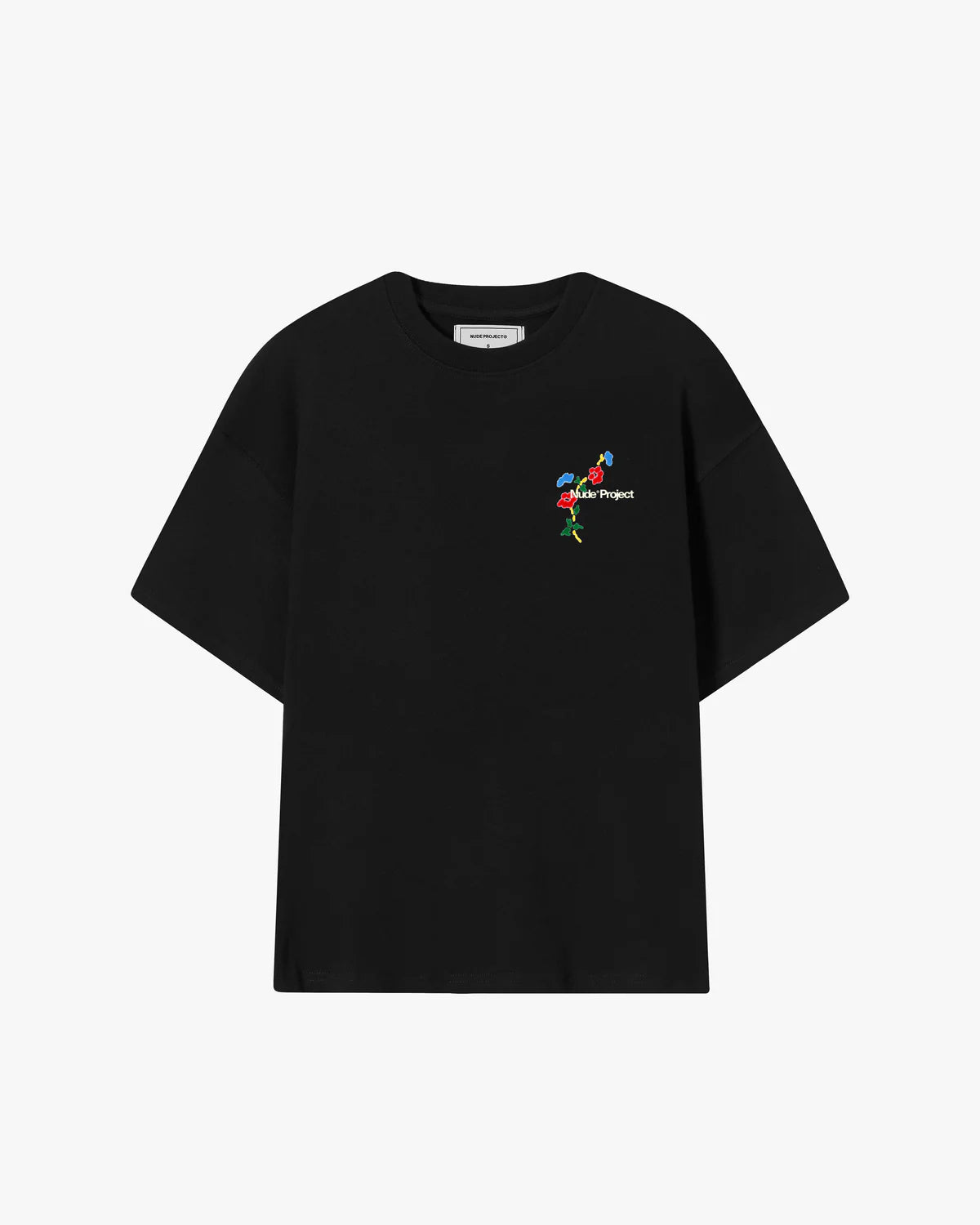 Camiseta Floreta Negro