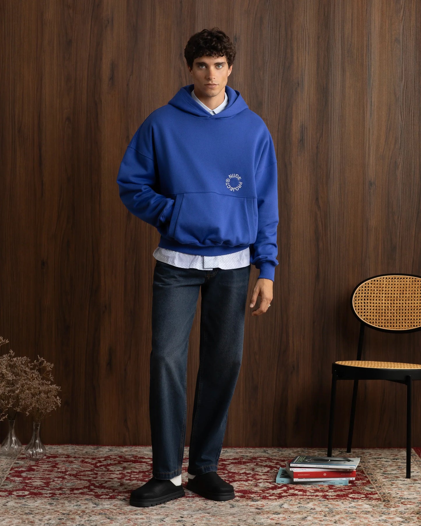 Kory Boxy Hoodie BLUE