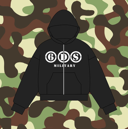 MILITARY ZIP-UP GREY