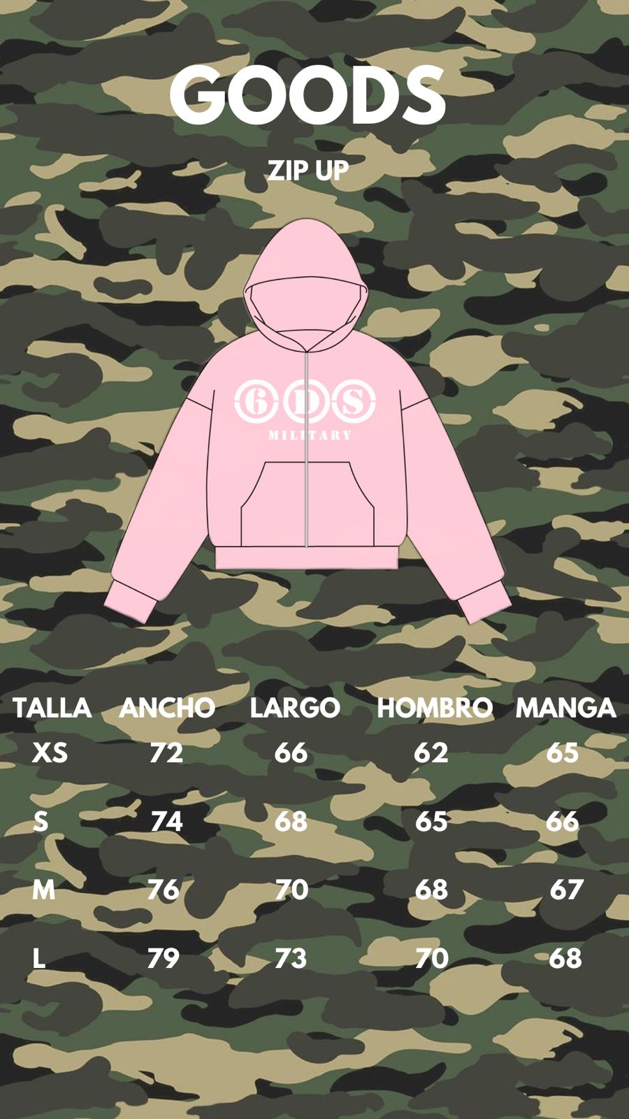 MILITARY ZIP-UP PINK