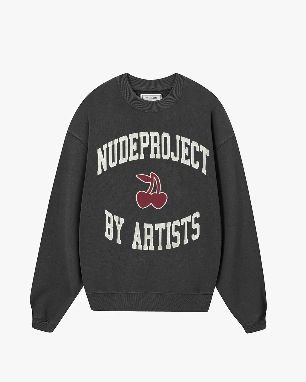 Sudadera Sin Capucha Loop Gris Oscuro