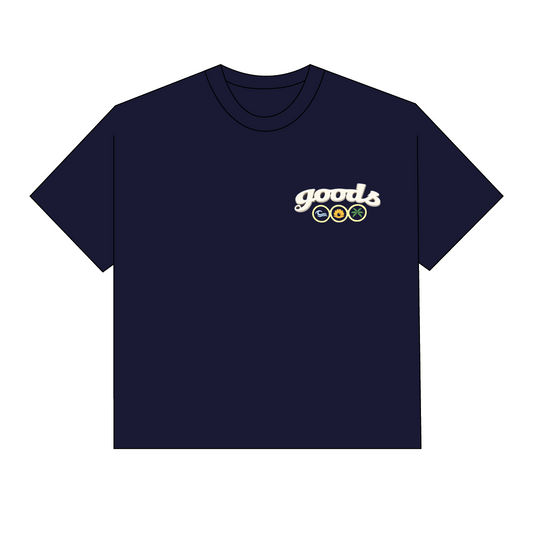 PEARLS TEE BLUE
