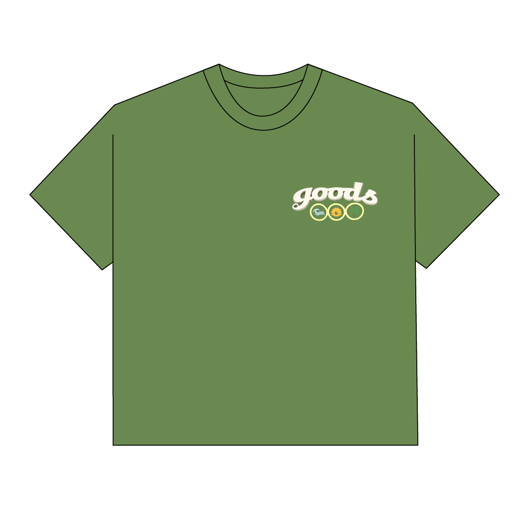 PEARLS TEE GREEN