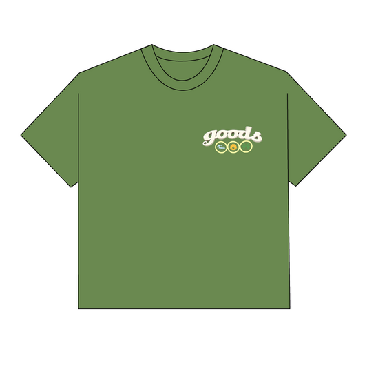 PEARLS TEE GREEN