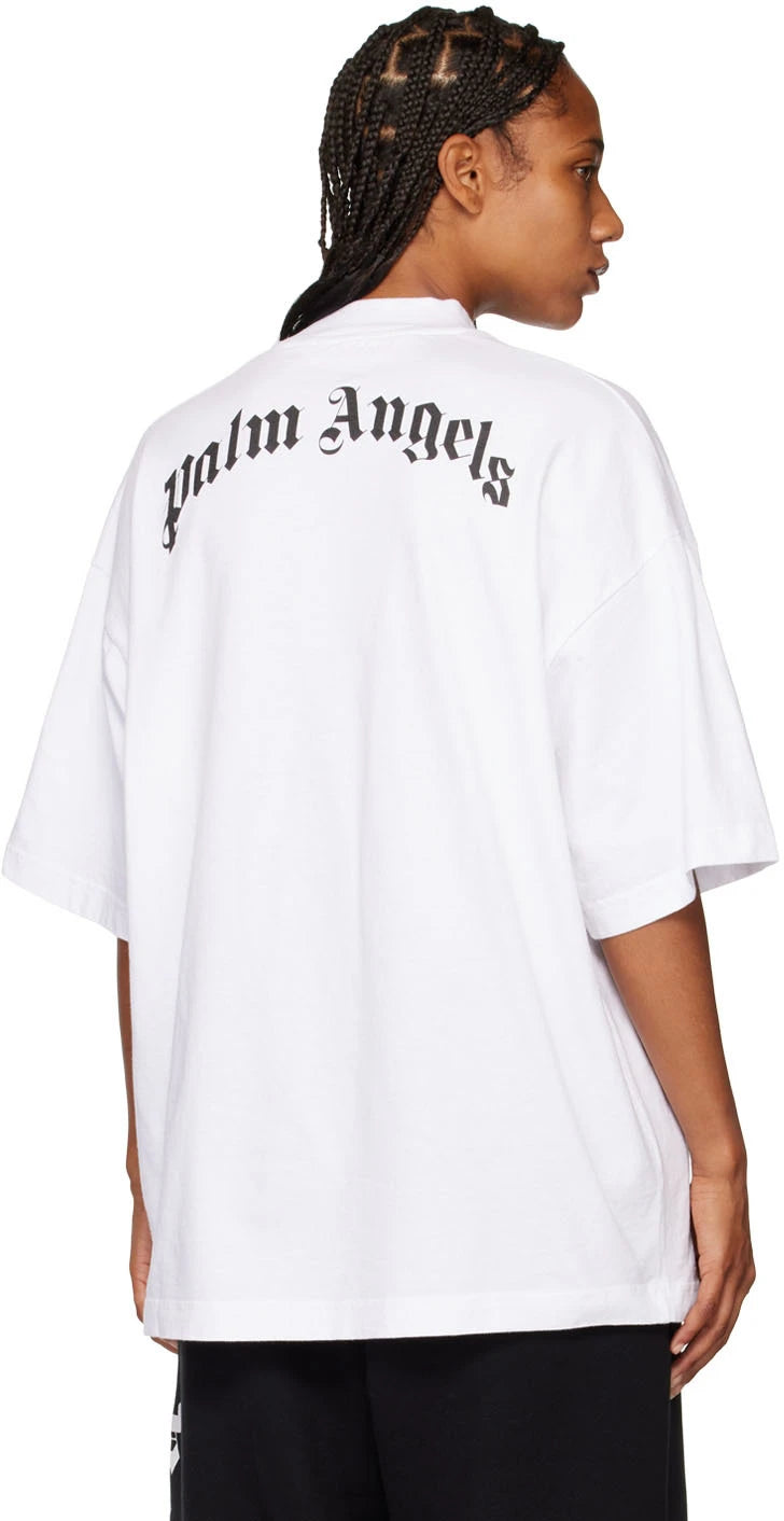PALM ANGELS White Bear Loose T-Shirt