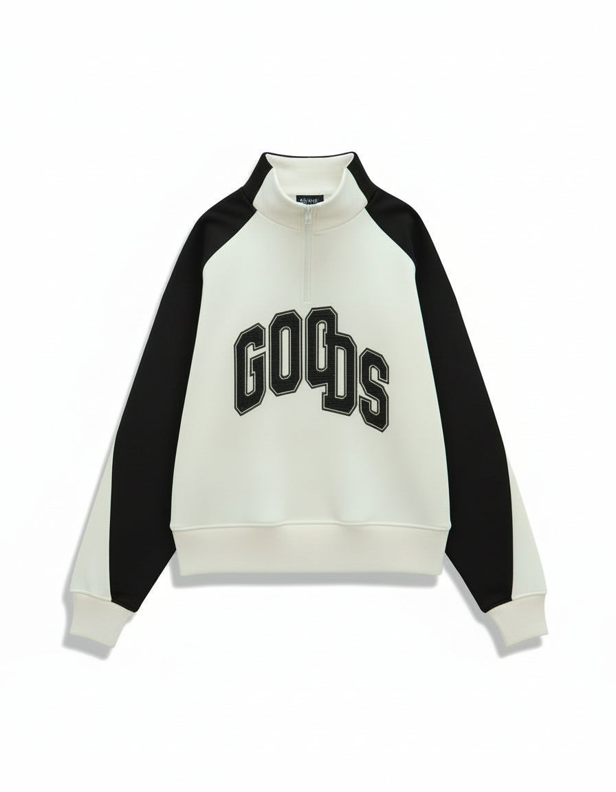 Hoodie Broken Club white and black